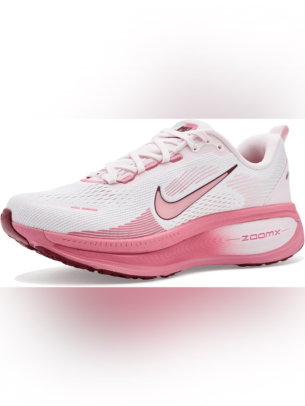 Nike Vomero 18 Women’s Running Shoes White/Pink Size 8 + Original Box